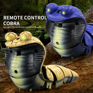 Jouets animaux radiocommandés avec lumières, Cobra réaliste pour farces, <span class=keywords><strong>Serpent</strong></span> infrarouge amusant RC, Jouets animaux pour enfants, Cadeaux d'anniversaire - Product Image 2