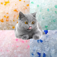 Penyerapan Air Cepat Tahan Lama Kering Tidak Lengket PAWS Pembersih Baik Silikon Pasir Kucing Kustom