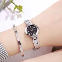 Montre à quartz pour femme Goldie GEDI, étanche, avec bracelet en alliage, petit modèle, élégante, à aiguilles, ornée de diamants, pour étudiantes, vente en gros