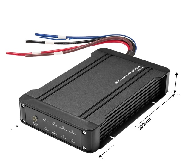 12V/24V 30A/15A Dual Inputs Booster Dc Dc Battery Charger with Mppt for Moving Vehicles