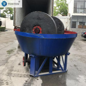 Molino de Pan Húmedo para Molienda de Oro 1100 1200 1600, Máquina de Molienda de Oro de 3 Ruedas, <span class=keywords><strong>Precio</strong></span> - Product Image 2