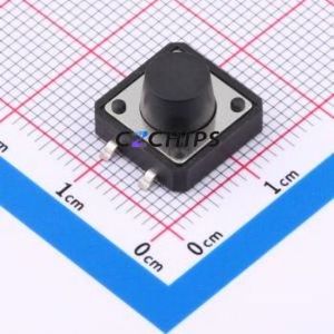 BX-TS-26-121275TT Tactile Switch SMD-4P,12x12mm Switch Single Pole Single Throw Round Button 2.6N Vertical Mount - Product Image 1