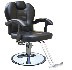 Fauteuil de Barbier Moderne en Similicuir, Réglable en Hauteur avec Pompe Hydraulique, Base Ronde, Mobilier de Salon à Usage Commercial - Product Image 5