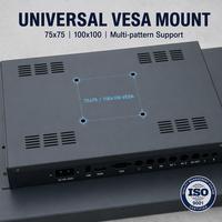 Kundenspezifisches OEM-Blechgehäuse für Industriemonitore mit VESA-Halterung, vollständigen I/O-Ausschnitten, AC HDMI VGA USB AV Metallgehäuse
