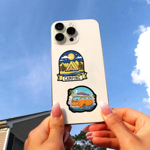 Adesivi Impermeabili DIY per Decorazione Retrò con Cartoni Animati, Campeggio, Graffiti, Chitarra, Quaderni e Valigie - Product Image 3