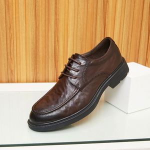 Chaussures en cuir pour hommes 2025 à bout carré, décontractées, tendance, basses, marron et noir, pour l'extérieur, le printemps et l'été - Product Image 6