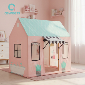 Custom Beauty Salon Kids Large Indoor Game House Custom Canvas Pretend Play <strong>childrens</strong> game Playhouse <strong>tent</strong> - Product Image 5