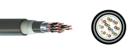 Câble d'instrumentation électrique souple torsadé multipaire 24 paires 0,75 mm² 1 mm² 1,5 mm² CU XLPE PVC