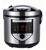 GB-MC16RS Cuiseur à riz multifonction 3L/5L 860W avec commande numérique et bouton rotatif, cuve de cuisson en acier inoxydable pour la vente en gros