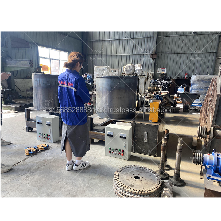 Automatic Wood Sawdust Briquette Machine Cylinder Shape 60mm 70mm 80mm