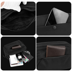 Sac bandoulière homme Wepower, petit, en nylon léger, usage quotidien, noir, gris, bleu foncé, couleur unie, été 2025 - Product Image 3