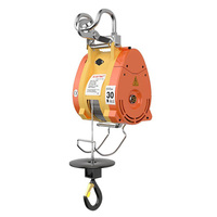 Nouvelle treuil électrique métallique à câble, mini-treuil léger monophasé 110V 50kg, protection IP55, télécommande, moteur 1.8KW