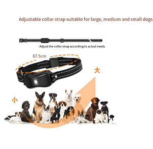 Wiederauf lad bares wasserdichtes Haustier-Trainings halsband für den Außenbereich Elektronischer Trainer für Hunde/Katzen Rinden kontrolle aus strap azier fähigem Kunststoff - Product Image 4