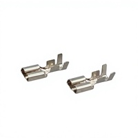 Connecteur automobile à sertissage à froid, bornier enfichable série 63 étamé DJ621-E6.3 pour applications automobiles
