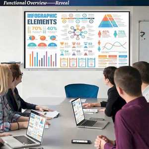 Prix d'usine Oem SKD <span class=keywords><strong>pas</strong></span> <span class=keywords><strong>cher</strong></span> 4K tactile LCD 65/75/86/98/100 tableau blanc interactif pour l'enseignement scolaire et la réunion de conférence - Product Image 4