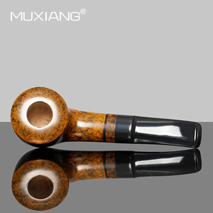 Muxiang Briarwood Smoking Pipe Bent Type Handmade Tobacco Pipe For Personal Gift - Product Image 3