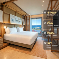Projet de rénovation hôtelière tout-en-un : mobilier de chambre et ensembles de chambre à coucher sur mesure pour suites de luxe modernes d'hôtels 5 étoiles et complexes hôteliers
