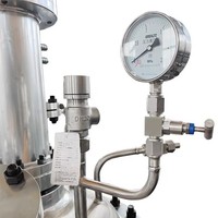ASEM CE EAC 100L Cuve de Réaction Sous Vide en Acier Inoxydable et Polyester, à Température et Pression Contrôlées, avec Moteur à Commande Automatique PLC