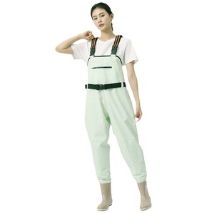 Overoles de Pesca Impermeables para Mujer Yilong Yang Family Generals, Color Verde Claro, PVC, Tallas 36-41 - Product Image 4