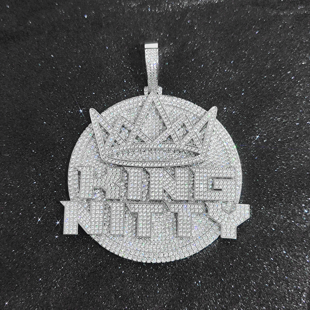 NUOYA Hip Hop Jewelry - Custom Big Crown Charm Pendant