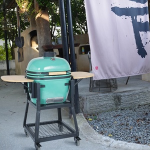 Barbecue <span class=keywords><strong>Kamado</strong></span> ovale SEB de 23 à 26 pouces, grand fumoir en céramique pour charbon de bois, idéal pour le jardin, l'extérieur et le camping - Product Image 4