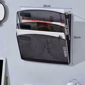 Mutil-function Hanging Wall Mount Mounted Office School Metal Mesh Magazine <b>File</b> <b>Organizer</b> - Product Image 2