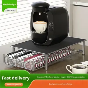 Caja de Almacenamiento Portátil para Cápsulas de Café, a Prueba de Polvo, Cajón de Almacenamiento de Escritorio, Base Moderna y Sencilla de Hierro para Cafetera - Product Image 5