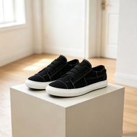 Chaussures décontractées en toile pour hommes en gros, en stock, à enfiler avec sangle élastique, semelle plate en caoutchouc vulcanisé, plusieurs couleurs unies, chaussures d'été