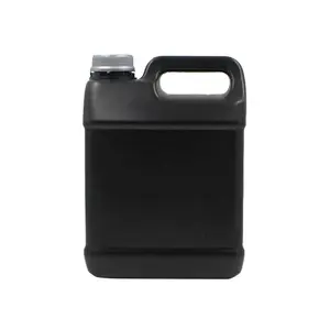 Engine Oil Packaging Big Size Plastic Container 2500ml 2.5 Liter Black HDPE Plastic Bottle for Chemicals
