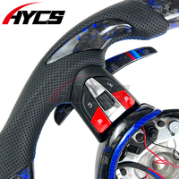 Volant sport personnalisé en fibre de carbone avec LED pour BMW 320 525 F10 F30 E90 F70 E71 F31 F32 X5 X6 F01 F07 F20 F11 F22 F25 M3 M4 M5