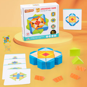 Juguetes Educativos Montessori para niños, rompecabezas creativo de madera en 3D para padres e hijos - Product Image 2