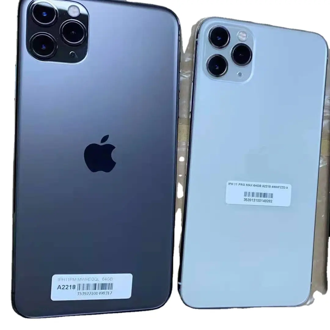 卸売A + A B中古スマートモバイルiPhone11プロ最大電話ロック解除オリジナルiphones