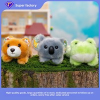 Série de poupées mignonnes en peluche polyester à motifs floraux, taille paume, 19 cm, pose allongée, unisexe, vente en gros, agréables