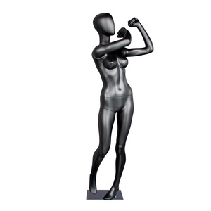Maniquí <span class=keywords><strong>de</strong></span> Exhibición <span class=keywords><strong>Usado</strong></span> para Golf, Deportes, Ropa, Masculino y Femenino, Negro y Gris, <span class=keywords><strong>Fibra</strong></span> <span class=keywords><strong>de</strong></span> <span class=keywords><strong>Vidrio</strong></span>, Cuerpo Completo, para Tiendas <span class=keywords><strong>de</strong></span> Ropa en EE. UU. y Europa - Product Image 6
