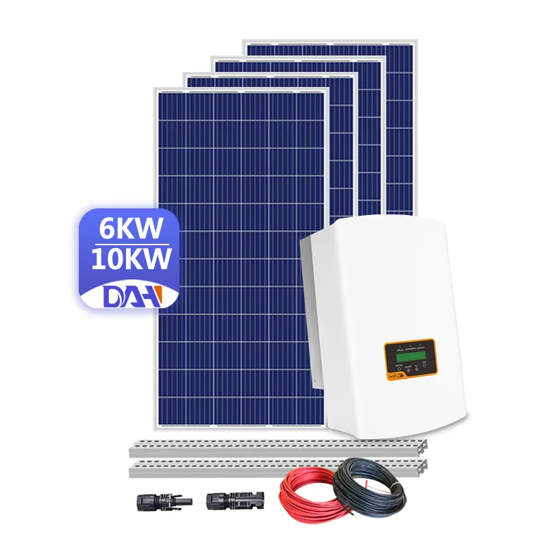 10KW نظام الطاقة الشمسية شبكة مرتبطة 5KW 6KW 7KW 8KW 9KW الشمسية نظام المنزل