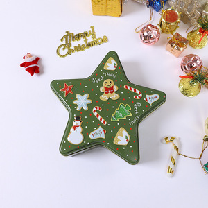 Mystic Arts Christmas Star Tin Box Metal Candy Gift Packaging <b>Empty</b> Container For Holiday Decoration - Product Image 4