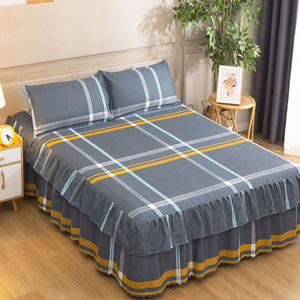 Factory Bedspread Bedsheet Fitted <strong>Sheet</strong> Bedroom <strong>Bed</strong> Cover Skirt 3 Pieces 2 Pillow Cases+<strong>bed</strong> Skirt <strong>Sets</strong> - Product Image 5