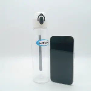 650毫升带绳桑冷水杯食品级塑料水瓶简单便携塑料杯