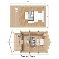 Tente de camping double étage avec loft, Glamping, Maison d'hôtes, Évacuation pour escapade, Tente hôtelière extérieure duplex à deux chambres et salon, Célèbre sur internet