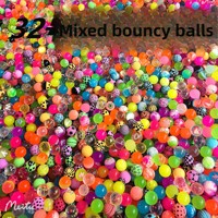 Bola Karet Grosir No 32 Mainan Anak Karet Satu Yuan Gashapon Twist Eggs Pasokan Kios Pabrik Kemasan Kantong OPP