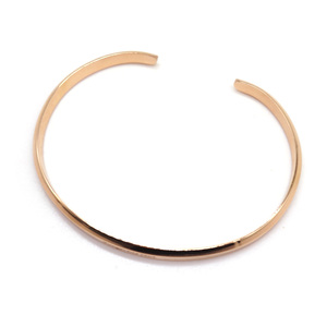 Nhà Sản Xuất Bán Buôn Đơn Giản Và Thời Trang C-Hình Thép Không Gỉ Cuff Vòng Đeo Tay Trang Sức Mở Vòng Đeo Tay Hoa Hồng - Product Image 4