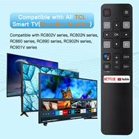 Control Remoto Original Genuino RC802V FNR1 para Todos los Televisores Inteligentes TCL Android 4K UHD, Sin Función de Voz