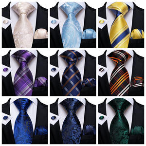 Набор однотонных мужских галстуков с цветочным принтом - Product Image 4