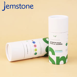 Boîte de tubes en papier cadeau cosmétique en carton cylindre artisanal personnalisé emballage de tube en papier rond pour café kraft brun peut - Product Image 2