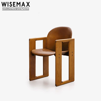 WISEMAX Nouveau chinois moderne chaise de salle à manger en bois massif type G fauteuil à dossier en arc de haute qualité chaise de salle à manger d'hôtel maison