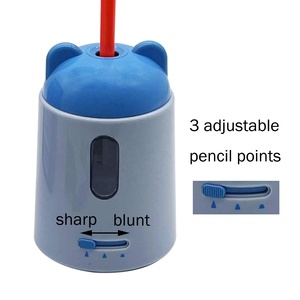 Temperino Elettrico da Scrivania D6-12mm con 3 Livelli di Spessore Regolabile, USB+Batteria Intercambiabile, Porta-Penne Carino <span class=keywords><strong>per</strong></span> Bambini - Product Image 3