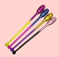 Bâtons de gymnastique rythmique multicolores à paillettes dégradées brillantes pour l'entraînement – Appareil de gymnastique artistique
