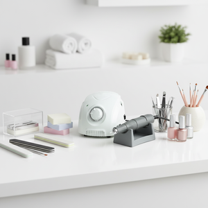 Taladro de Uñas Portátil de 80W de Alta Potencia con Motor de Escobillas, 45000 RPM, Herramienta Profesional para Manicura y Pulido en Laboratorios Dentales - Product Image 4