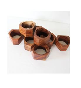 Ronds de serviette en bois accessoires de cuisine porte-serviette gravure à la main ronds de serviette design accessoires ronds - Product Image 6