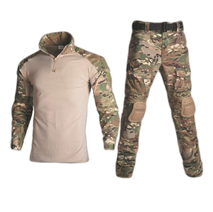 Personalizado de los hombres de camuflaje al aire libre <span class=keywords><strong>traje</strong></span> de manga larga ajustado camuflaje uniforme camisa y pantalones <span class=keywords><strong>traje</strong></span> - Product Image 1